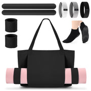 Halloscume tote bag front view showing roomy interior and durable canvas benefit organization