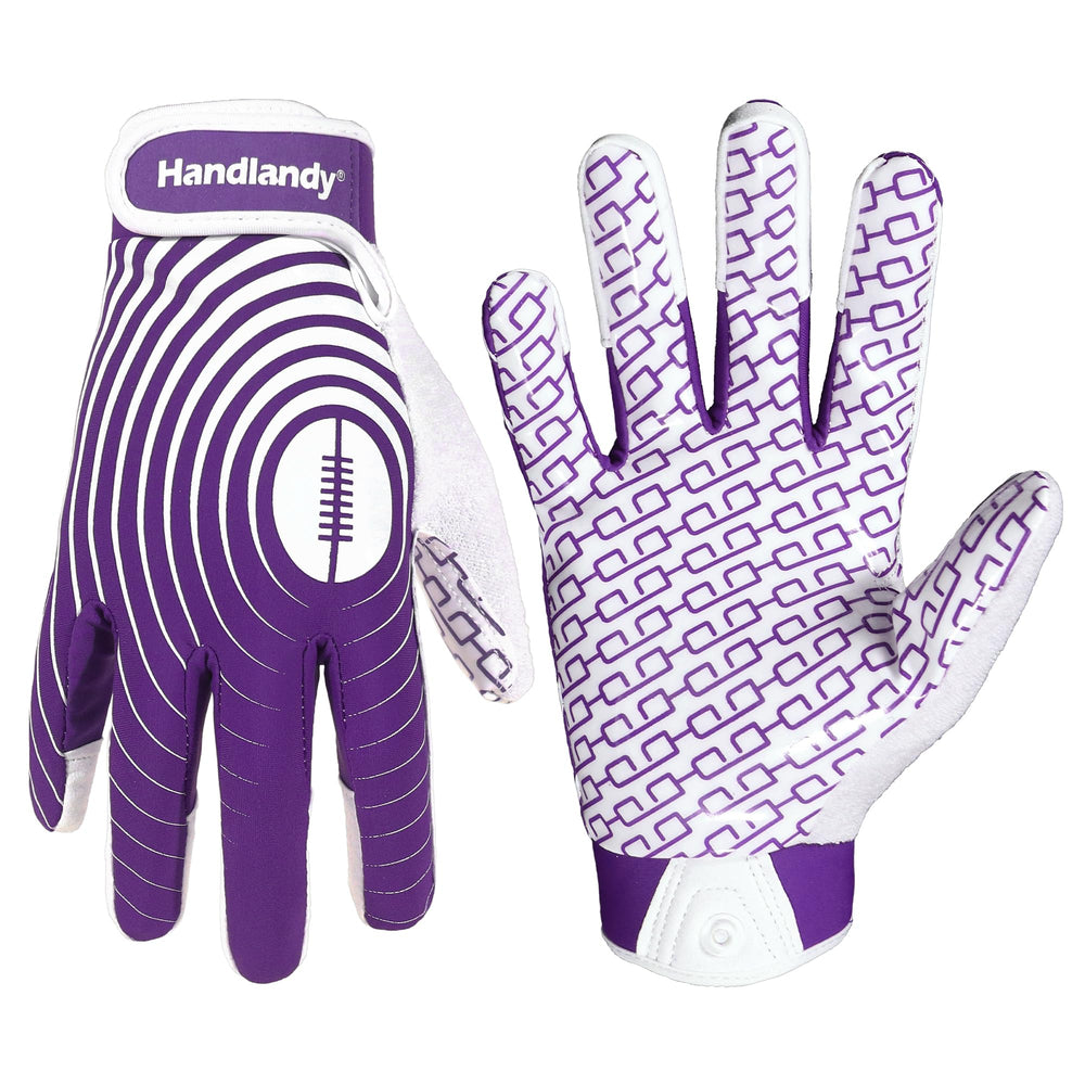 HANDLANDY front view showing white gold gloves and branding, boosts confidence
