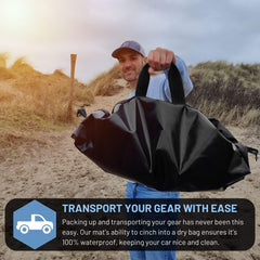 Hang 11 open flat changing mat display providing a clean changing surface benefit