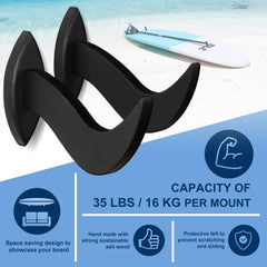 Hang 11 padded cradle detail protecting board from scratches and pressure