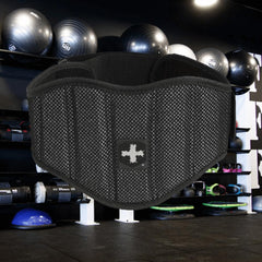 Harbinger close-up of steel roller buckle and tricot lining for secure fit and comfort