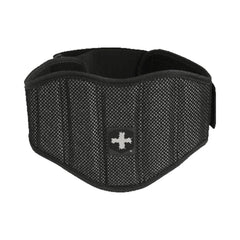 Harbinger contoured belt front view showing 7.5-inch support and improved core stability