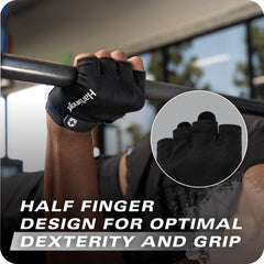 Harbinger wrist closure close-up showing adjustable support and security