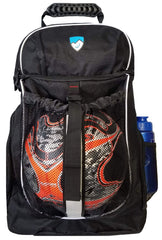 Hard Work Sports close-up of mesh ball compartment showing secure hold and breathability