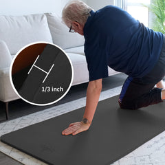 Hatha Yoga close-up of textured TPE surface showing grip and slip resistance