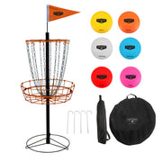 Hathaway front view of assembled basket showing durable target and stable base
