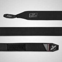 Hayabusa close-up stitching and wide velcro for secure fit and durability
