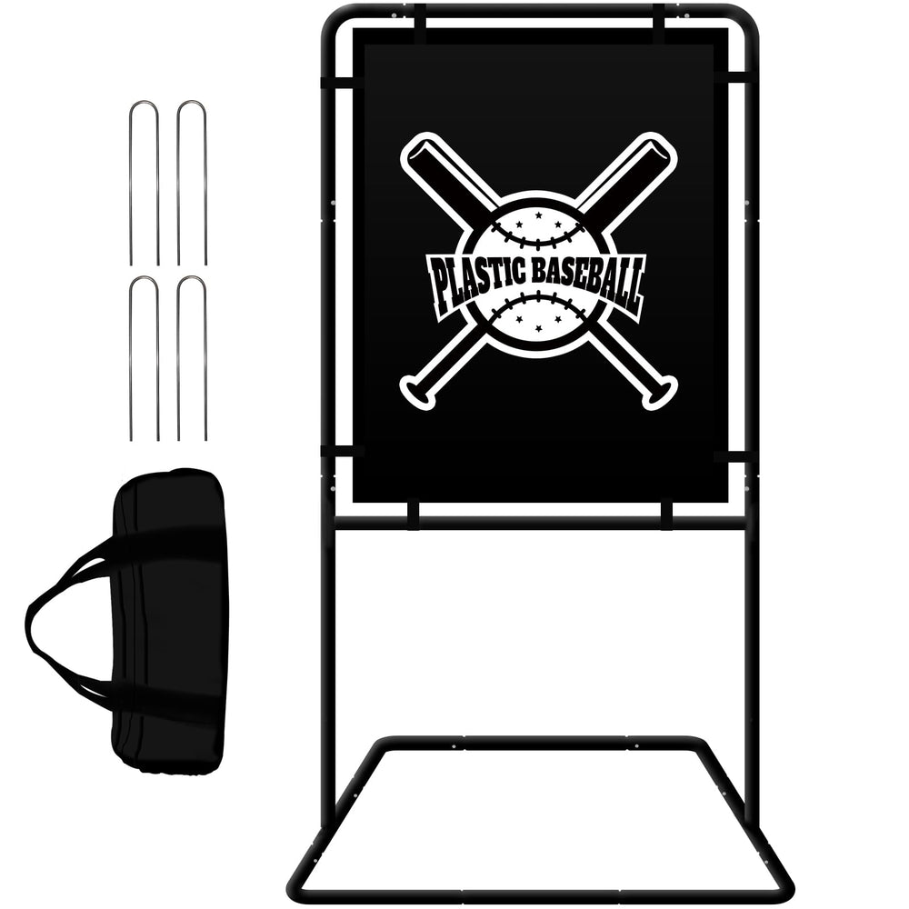 Hazacl front view packaged target showing stable setup and portability
