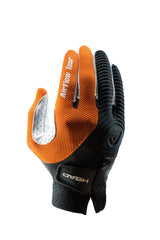 HEAD glove front palm view showing perforated Cabretta leather and enhanced grip benefit