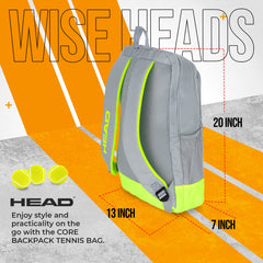 HEAD open front racquet compartment protecting two racquets from wear