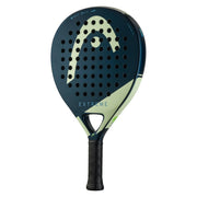 HEAD Extreme Evo front view showing oversized teardrop face for forgiving power