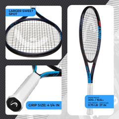 HEAD Ti. Instinct Comp grip and handle image showing 4 1/4 inch grip for secure hold