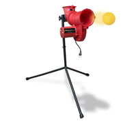 Heater Power Alley Lite 360 front view showing compact pitching unit and controls for versatile practice