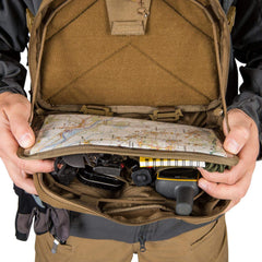 Helikon-Tex harness and Woojin quick-release buckle detail for fast removal