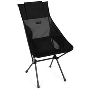 Helinox Sunset Chair front view showing blackout fabric and tall back for comfort