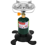 HEYDUOTON front view showing compact single-burner for quick outdoor cooking