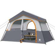 HG front view of cabin tent showing roomy doorway and porch benefit