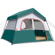 HG HIKERGARDEN front view showing cabin tent exterior and roomy entrance benefit