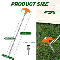 Hicarer close-up of spiral thread highlighting strong soil grip and durability