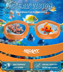 HIGAHY close-up of lens showing anti-fog coating and clear vision benefit
