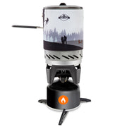Hike Crew front view packed stove showing compact portability and fast setup