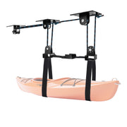 Hikeen front view of hoist kit showing complete components for quick install and organization
