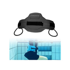 Hikeen front view of swim belt showing full foam block and straps, secure flotation