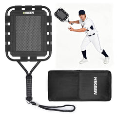 Hikeen front view racket showing full mesh and frame for accurate feeds