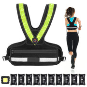 Hikeen front view of vest showing fit and compact profile for safer workouts