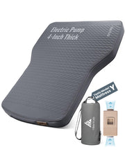 Hikenture mattress front view showing full Model Y fit and comfort benefit
