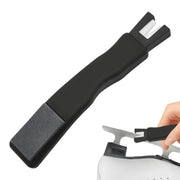 HINGTAI front view showing compact dual-ended sharpener and portability benefit