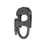 Hiplok DXF front view showing lock closed and compact security benefit
