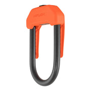 Hiplok HLDX1OR front view showing orange finish and compact wearable shape for easy carrying