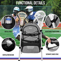 HMLIN OUTOOORS vented shoe compartment isolating cleats to reduce odor