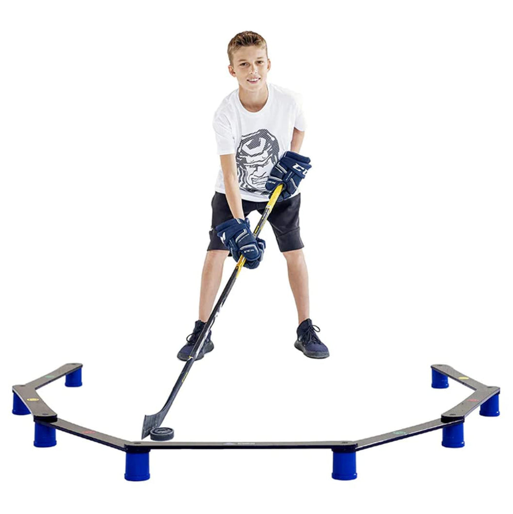 Hockey Revolution My Enemy PRO front view showing full training aid for portable practice and control