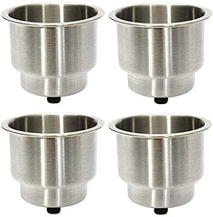 Hoffen front view of four stainless steel inserts showing durable design benefit