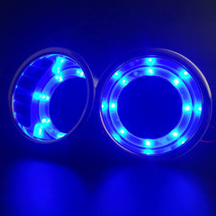 Hoffen blue LED illuminated holder at night improving visibility and ambiance