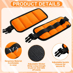 Hollowfly neoprene ankle wrist weight detail showing strap and comfort