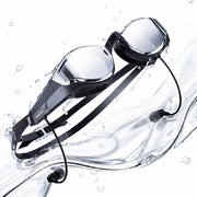 Holoswim SollaWave goggles front view showing streamlined design and low drag benefit