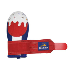 HolyElks wrist strap detail illustrating secure fit and quick release