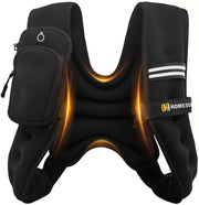 HOMESURE weighted vest front view showing snug fit and durability benefit