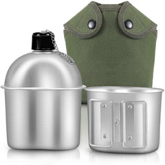 Honeydak canteen set front view showing kit and compact storage benefit