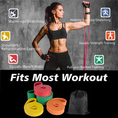 HOOTO color-coded bands laid flat showing resistance levels and use