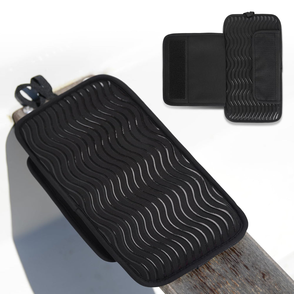 Hornet Watersports front view of the black seat pad showing compact comfort