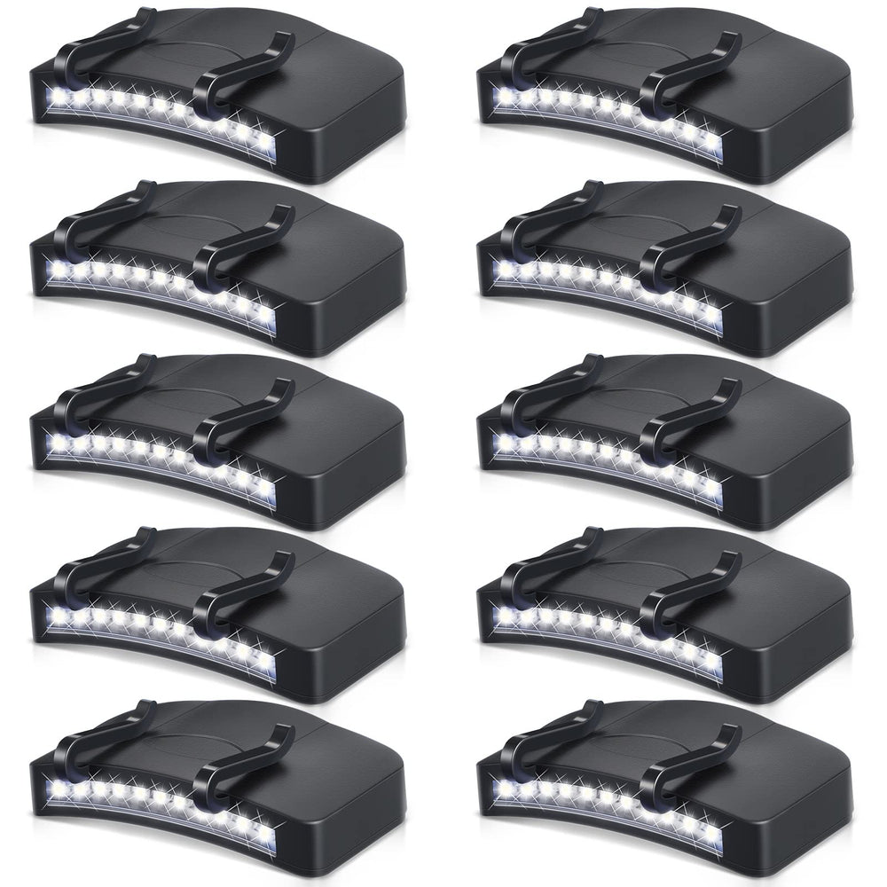 Hortsun front view of cap light showing compact waterproof design and utility