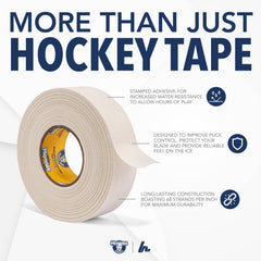 Howies clear shin pad tape roll demonstrating low-visibility protection and hold