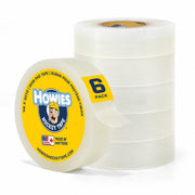 Howies clear tape front packaging showing six rolls and brand reliability
