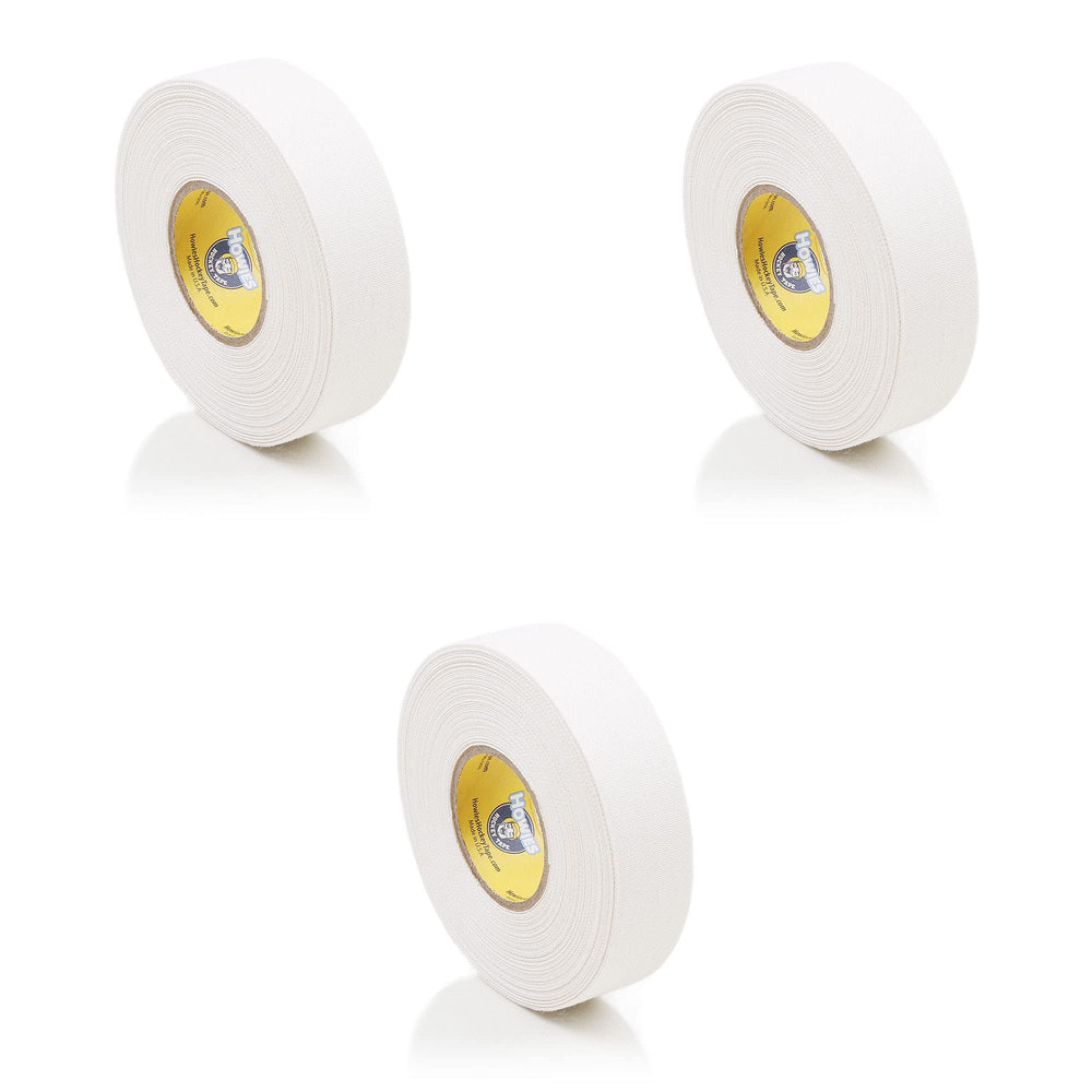 Howies white cloth tape front view showing roll and clean finish for consistent grip