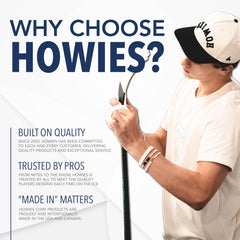 Howies wax applied to stick blade demonstrating improved grip