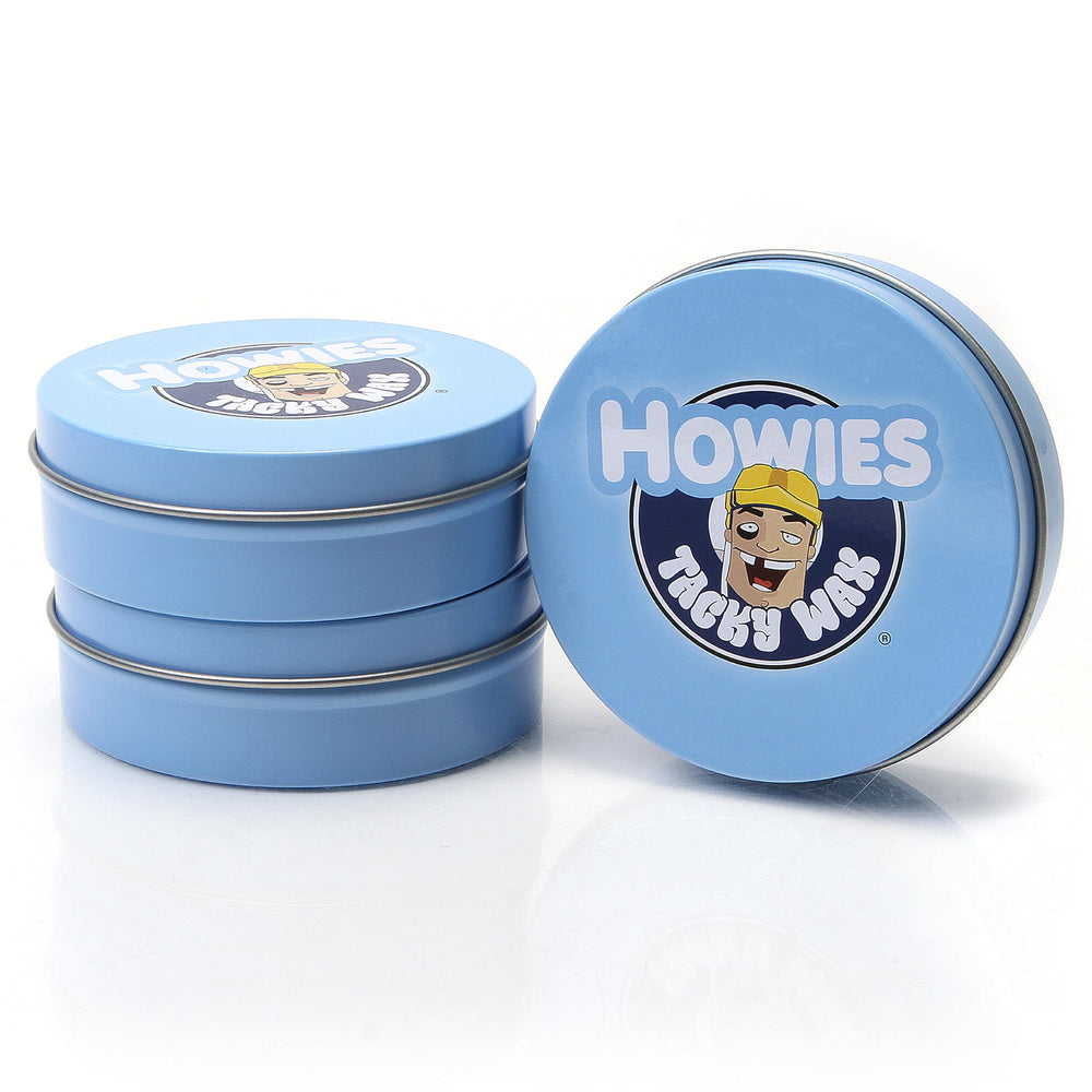 Howies front tin showing product branding and portable design benefit